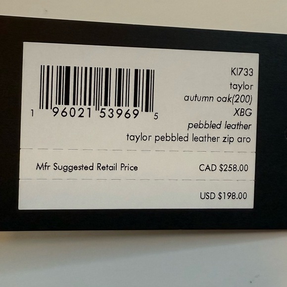 NWT Kate Spade Long Continental Zip Around Leather Wallet Taylor Autumn Oak - Picture 7 of 13
